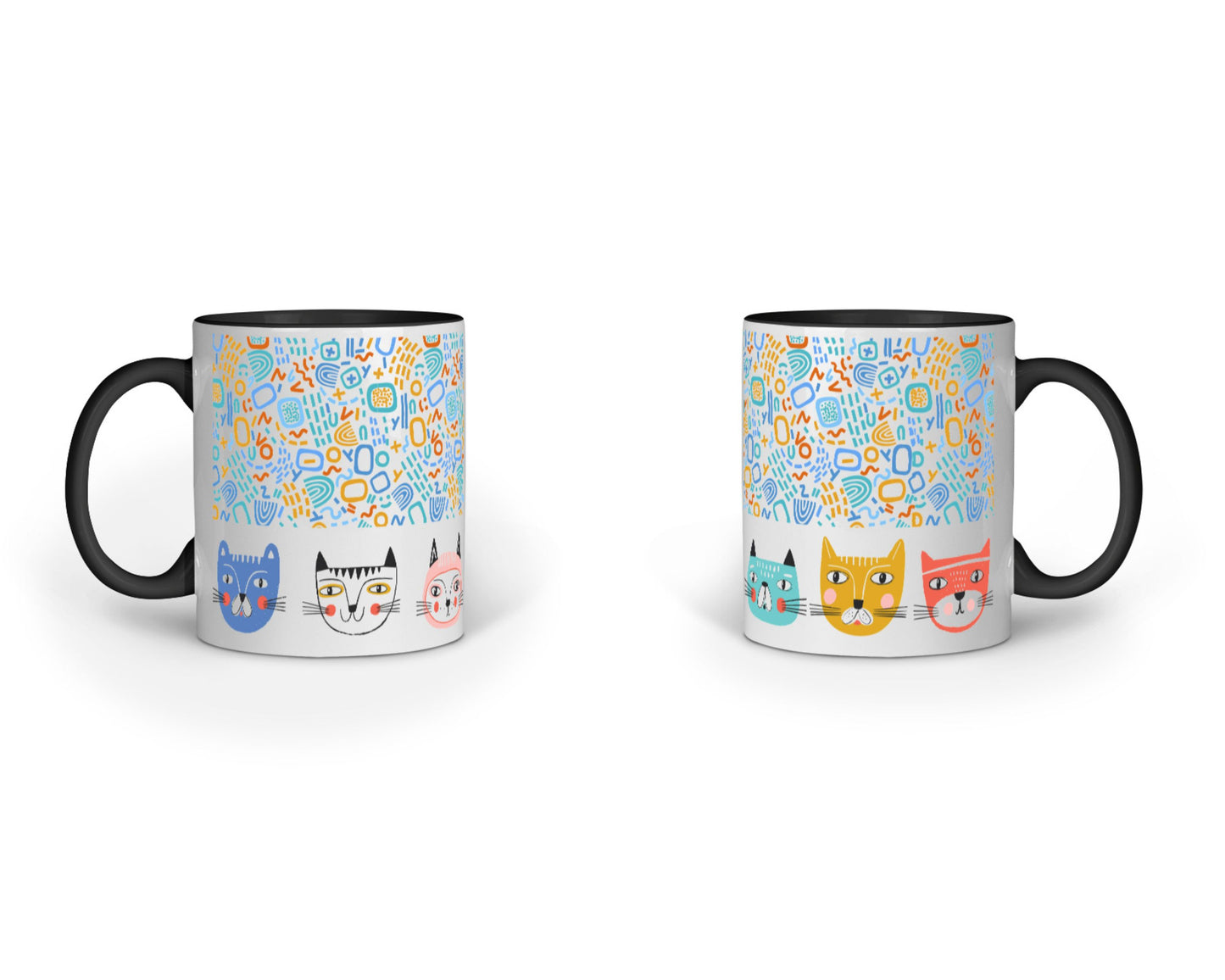 330 ml Coffee Mug - Meow Mash Up (6 colours)
