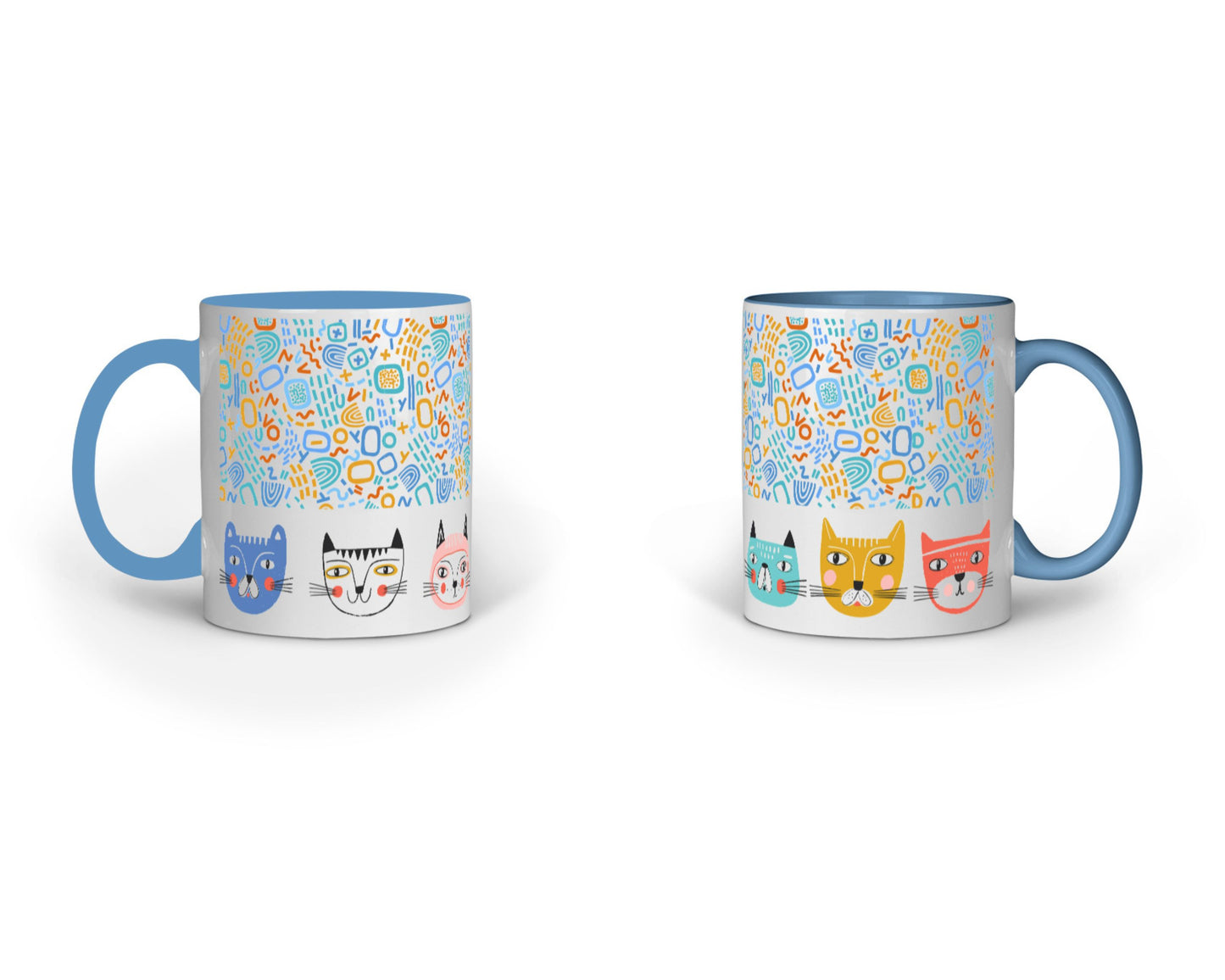 330 ml Coffee Mug - Meow Mash Up (6 colours)