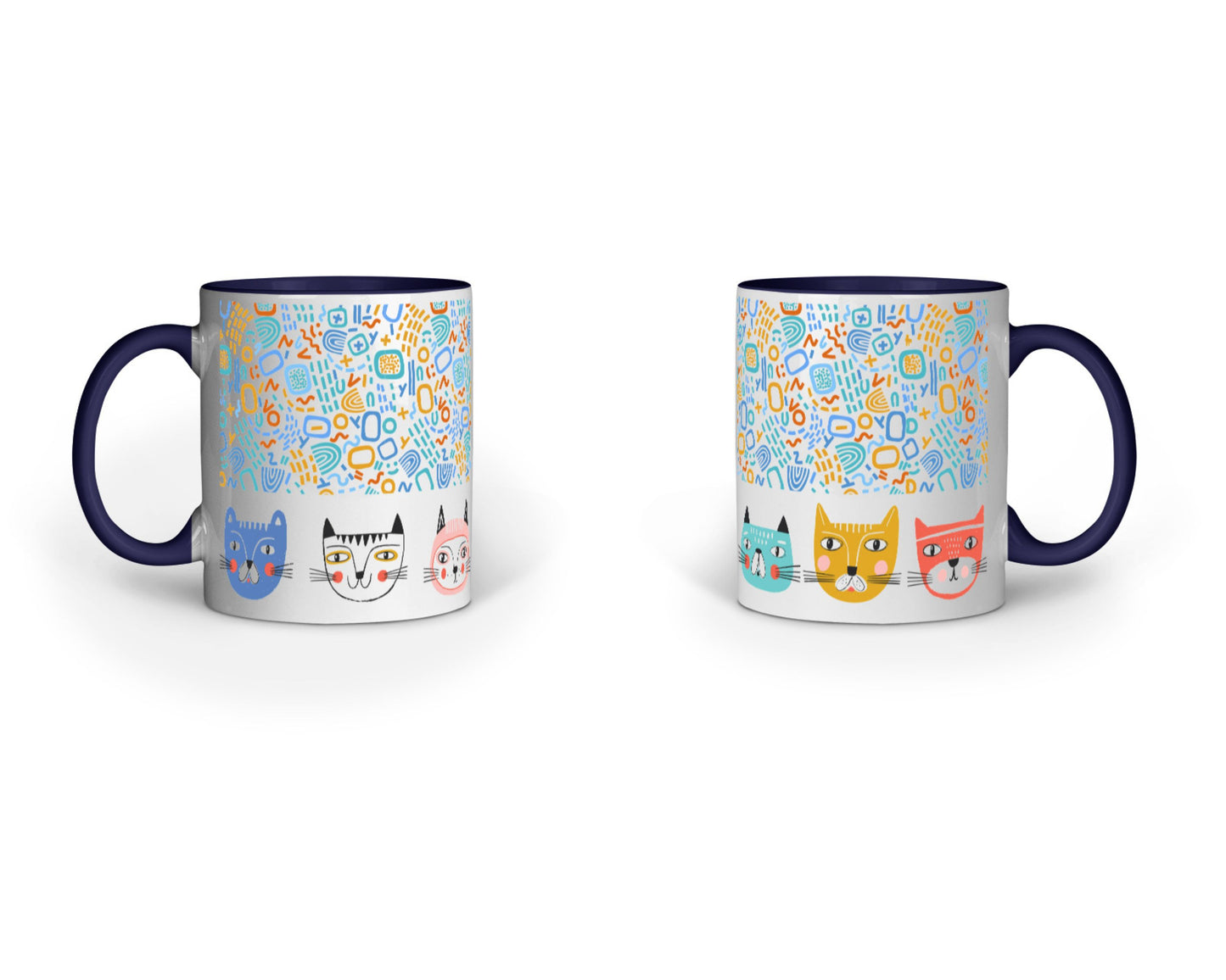 330 ml Coffee Mug - Meow Mash Up (6 colours)