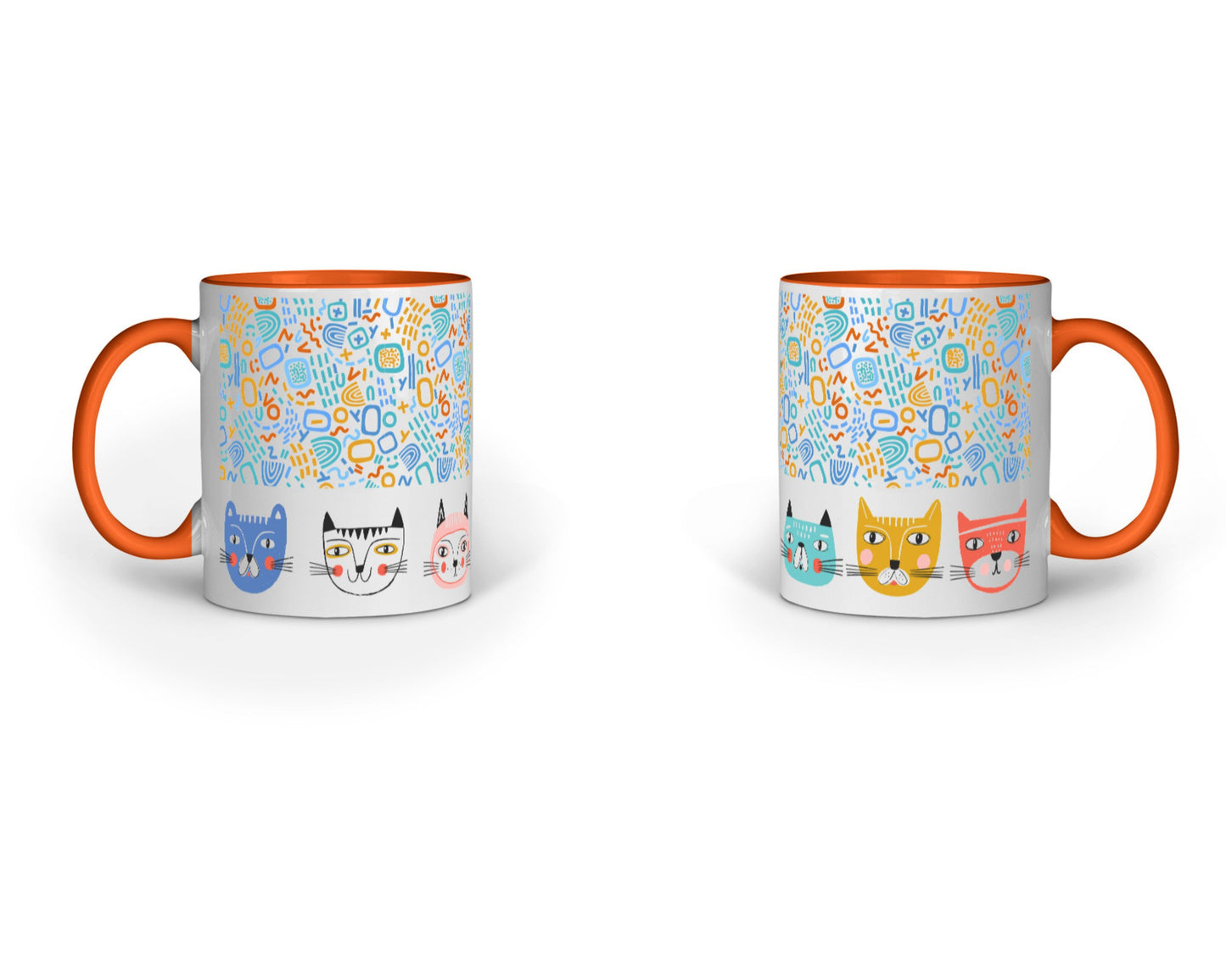 330 ml Coffee Mug - Meow Mash Up (6 colours)