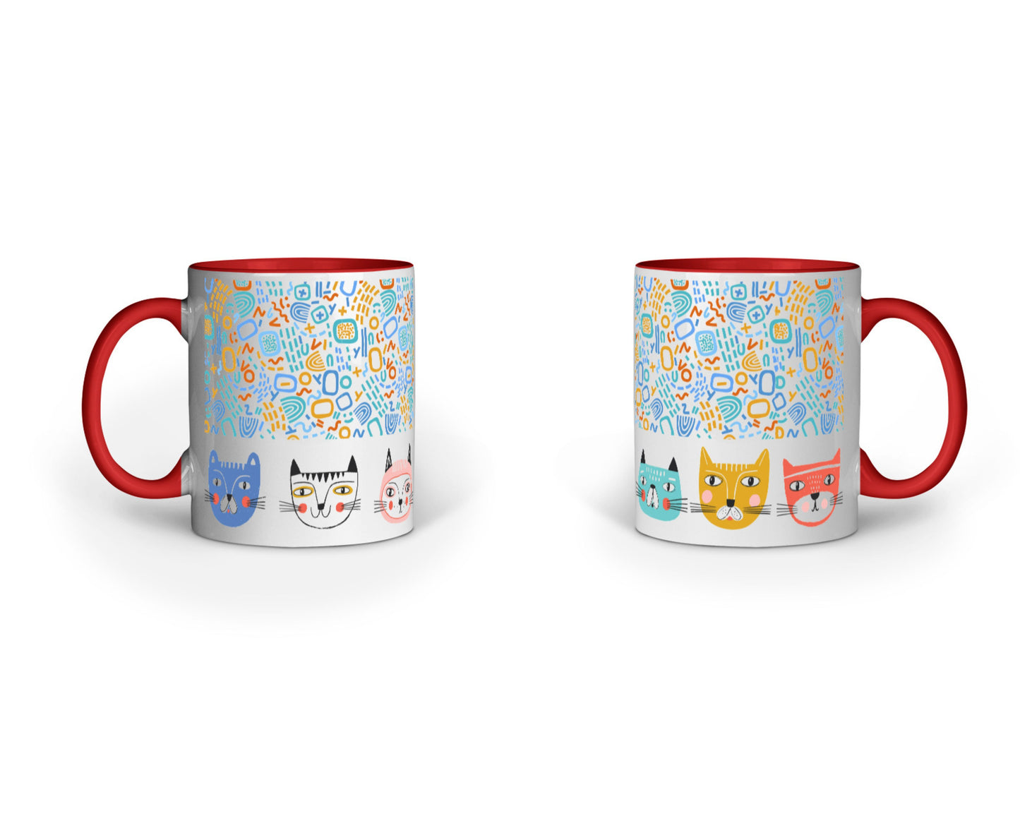 330 ml Coffee Mug - Meow Mash Up (6 colours)