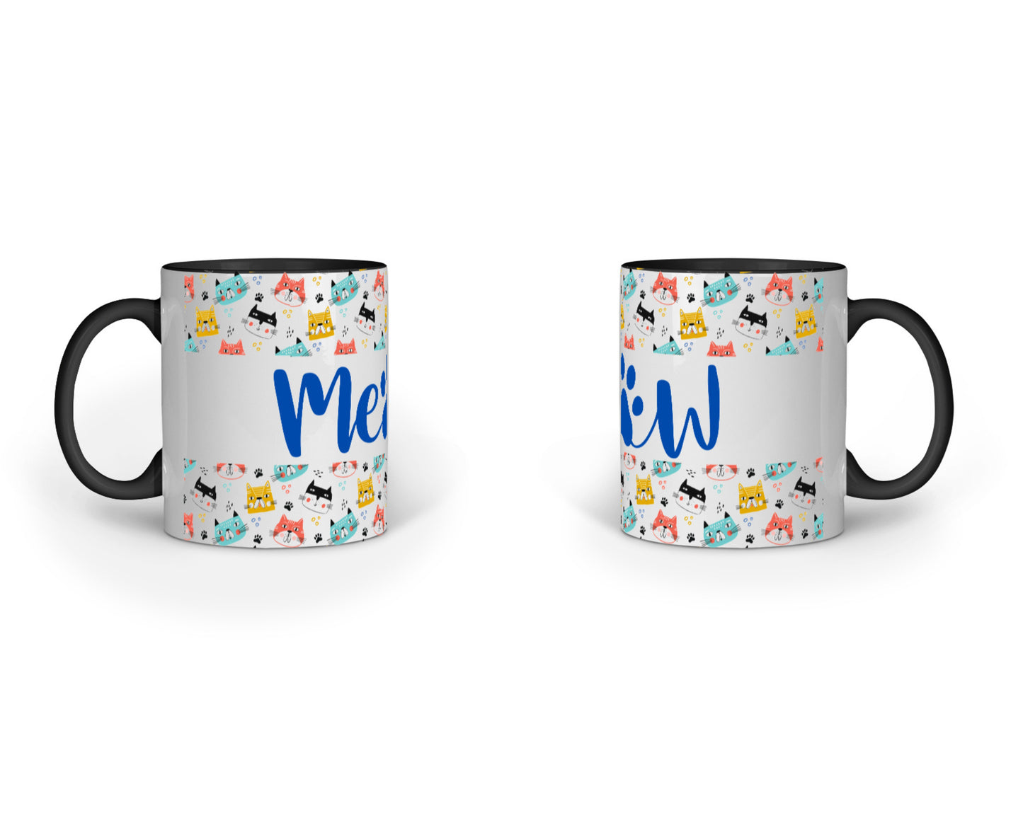 330 ml Coffee Mug - MEOW Faces (7 colours)