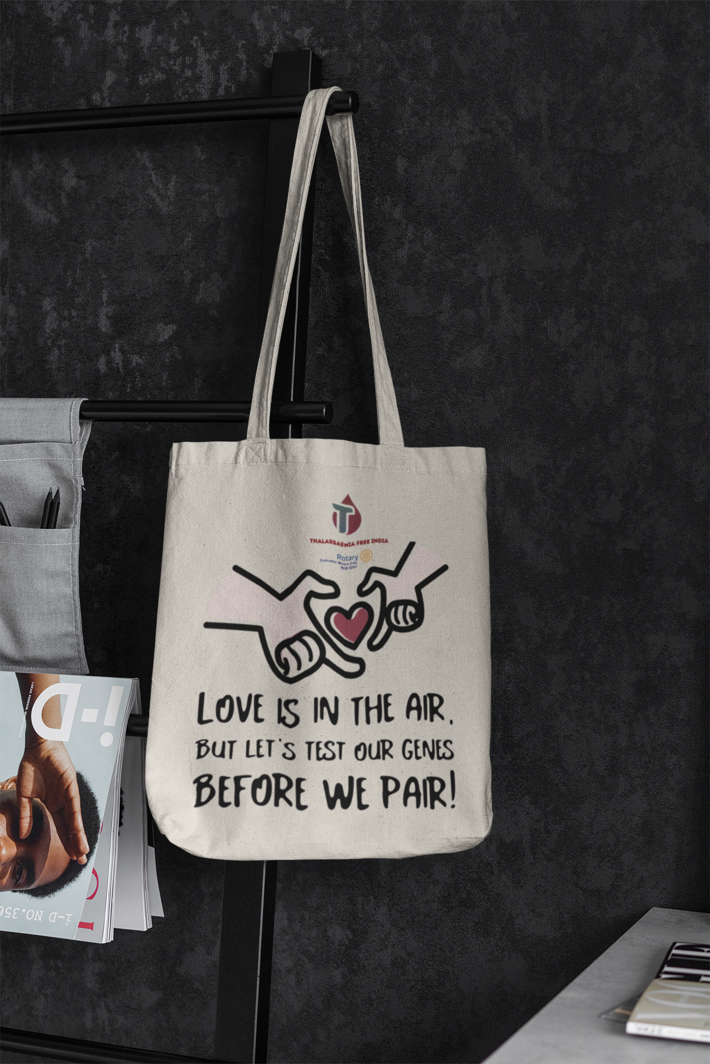 Fight Thalassaemia – Get Tested! Canvas Tote Bag