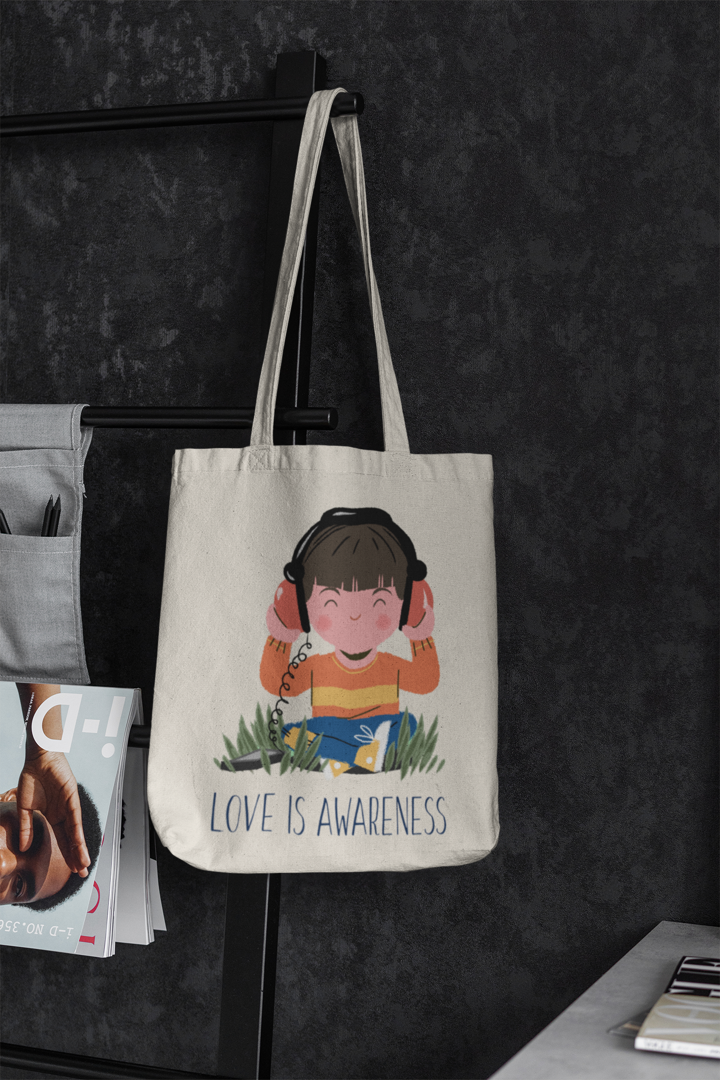 Love is Awareness – Autism Acceptance Canvas Tote Bag