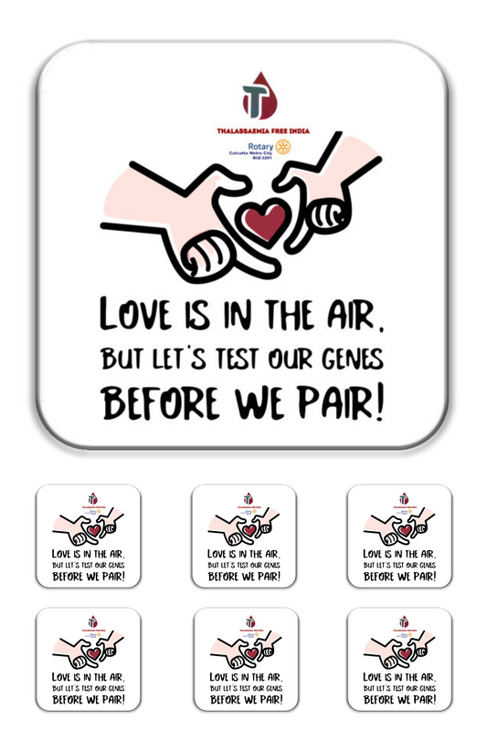 Rotary Club Thalassaemia Awareness Coasters – A Simple Reminder for a Healthier Future (Hard MDF and Acrylic)
