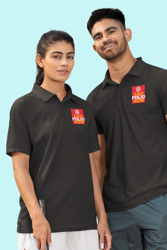 Unisex Oversized T-Shirt - End Polio Now, Rotary’s Mission, Create Awareness (4 colours, 5 sizes)