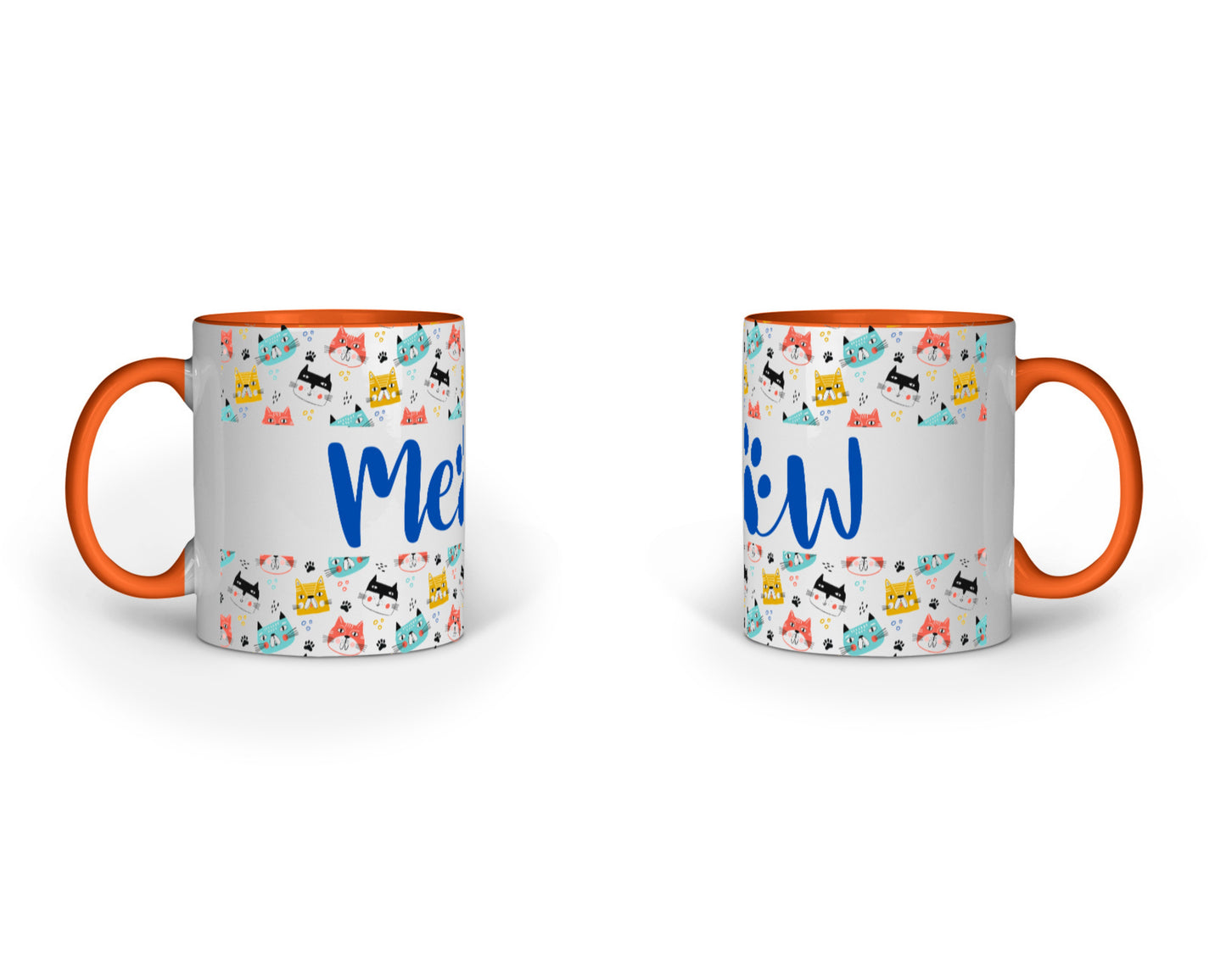 330 ml Coffee Mug - MEOW Faces (7 colours)