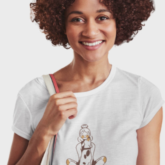 Women’s yoga with dog crop top Merch4Good India