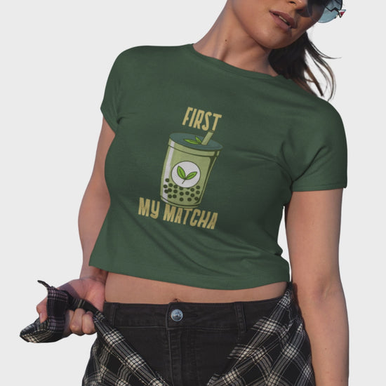 Women first my matcha crop top merch4good India