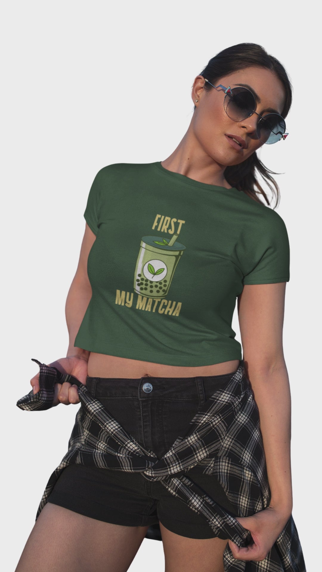 Women first my matcha crop top merch4good India