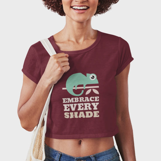 Women’s embrace every shade crop top Merch4Good India